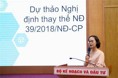New points relating to supporting Women-Owned business in replacement Workshop on Government Decree No.39/ 2018 /ND-CP